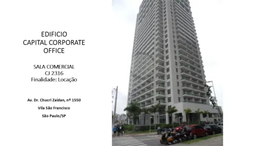 Sala Comercial para alugar, 135m² no Vila São Francisco (Zona Sul), São Paulo