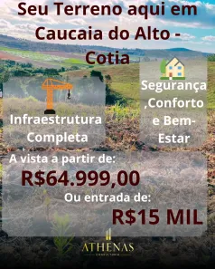 Lote/Terreno à venda, 500m² no Jardim Japão (Caucaia do Alto), Cotia