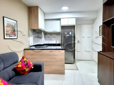 Apartamento com 1 Quarto para alugar, 33m² no Santo Amaro, São Paulo