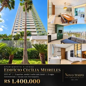Apartamento com 3 Quartos à venda, 155m² no Duque de Caxias, Cuiabá