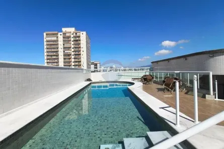 Apartamento com 1 Quarto para alugar, 56m² no Guilhermina, Praia Grande
