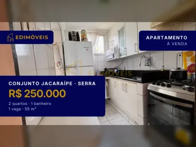 Apartamento com 2 Quartos à venda, 55m² no Conjunto Jacaraípe, Serra