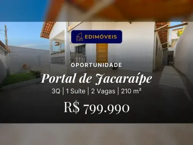Casa com 3 Quartos à venda, 210m² no Portal de Jacaraípe, Serra