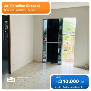 Apartamento com 3 Quartos à venda, 52m² no Tarumã, Manaus