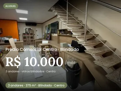 Prédio Comercial para alugar, 375m² no Centro, Manaus