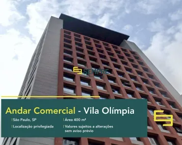 Imóvel Comercial para alugar, 400m² no Vila Olímpia, São Paulo