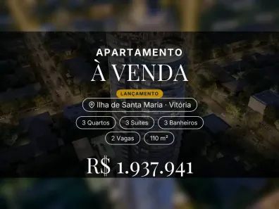 Apartamento com 3 Quartos à venda, 110m² no Ilha de Santa Maria, Vitória