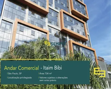 Sala Comercial para alugar, 735m² no Itaim Bibi, São Paulo