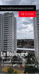 Apartamento com 4 Quartos à venda, 133m² no Ponta Negra, Manaus