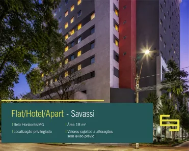 Flat com 1 Quarto à venda, 18m² no Savassi, Belo Horizonte