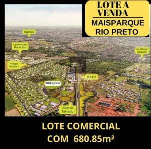 Lote/Terreno à venda, 681m² no Maisparque Rio Preto, São José do Rio Preto