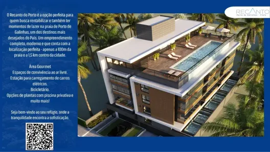 Flat com 1 Quarto à venda, 31m² no Porto de Galinhas, Ipojuca