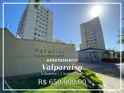 Apartamento com 3 Quartos à venda, 77m² no Valparaíso, Serra