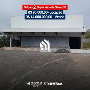 Galpão/Depósito/Armazém para alugar, 2500m² no Potuverá, Itapecerica da Serra