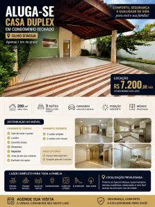 Casa de Condomínio com 3 Quartos para alugar, 200m² no Olho D'Água, São Luís