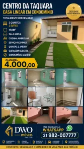 Casa com 3 Quartos para alugar, 130m² no Taquara, Rio de Janeiro