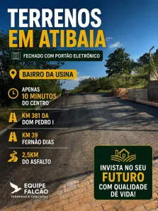 Lote/Terreno à venda, 500m² no Usina, Atibaia