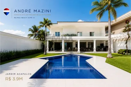 Casa de Condomínio com 6 Quartos à venda, 657m² no Jardim Acapulco, Guarujá