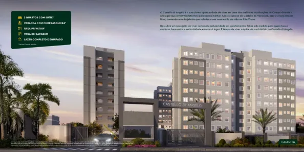 Apartamento com 2 Quartos à venda, 43m² no Parque Residencial Rita Vieira, Campo Grande