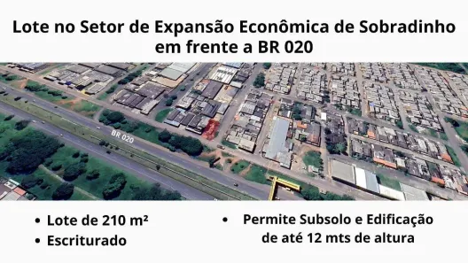 Lote/Terreno à venda, 210m² no Setor Econômico de Sobradinho, Brasília