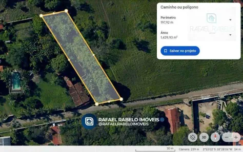 Lote/Terreno à venda, 1300m² no Centro, Eusébio