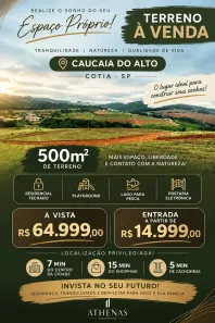 Lote/Terreno à venda, 500m² no dos Mendes (Caucaia do Alto), Cotia
