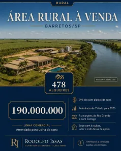 Fazenda/Sítio com 6 Quartos à venda, 11567600m² no Centro, Barretos