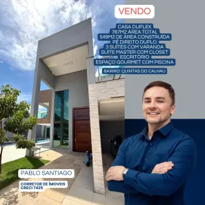 Sobrado com 4 Quartos à venda, 549m² no Quintas do Calhau, São Luís