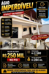Casa com 3 Quartos à venda, 339m² no Valparaiso I - Etapa D, Valparaíso de Goiás