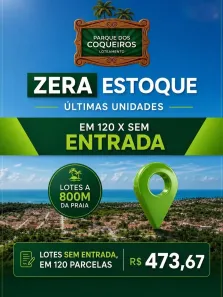 Lote/Terreno à venda, 150m² no estrada D, Paracuru