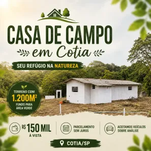 Casa com 3 Quartos à venda, 1200m² no Recreio Topázio (Caucaia do Alto), Cotia