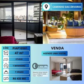 Apartamento com 1 Quarto à venda, 47m² no Caminho das Árvores, Salvador