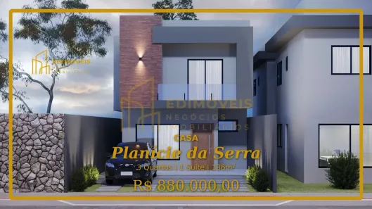 Casa com 3 Quartos à venda, 136m² no Planície da Serra, Serra