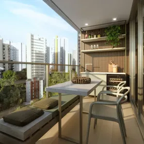 Apartamento com 1 Quarto à venda, 37m² no Espinheiro, Recife
