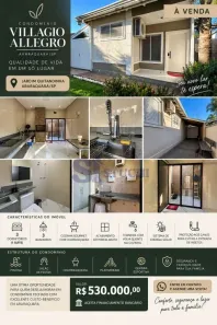 Casa de Condomínio com 3 Quartos à venda, 70m² no Jardim Quitandinha II, Araraquara