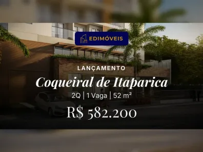 Apartamento com 2 Quartos à venda, 52m² no Coqueiral de Itaparica, Vila Velha