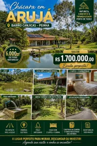 Fazenda/Sítio com 3 Quartos à venda, 6000m² no Canjicas, Arujá