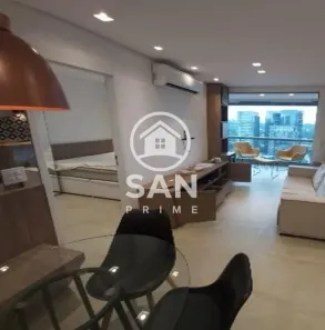 Apartamento com 1 Quarto para alugar, 55m² no Santo Amaro, São Paulo