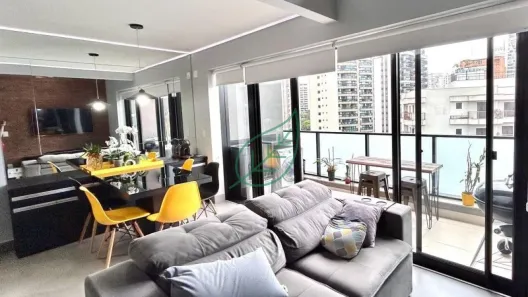Apartamento com 1 Quarto para alugar, 55m² no Campo Belo, São Paulo