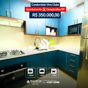 Apartamento com 1 Quarto à venda, 36m² no Jardim Santo Estêvão, Carapicuíba