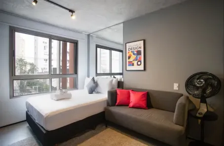 Apartamento com 1 Quarto para alugar, 27m² no Cerqueira César, São Paulo