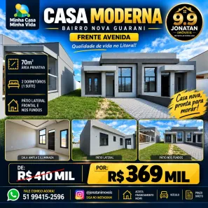 Casa com 2 Quartos à venda, 70m² no Capão da Canoa, Capão da Canoa