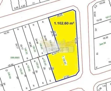 Lote/Terreno à venda, 1102m² no Vila América, Santo André