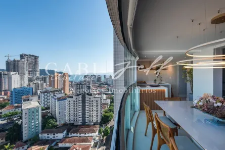 Apartamento com 3 Quartos à venda, 165m² no Ponta da Praia, Santos