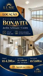 Apartamento com 3 Quartos para alugar, 115m² no Jardim Aclimação, Cuiabá