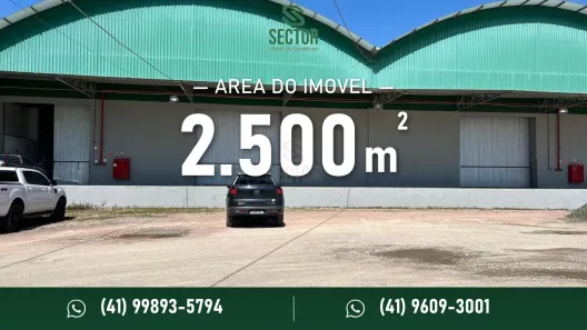Galpão/Depósito/Armazém para alugar, 2500m² no Arujá, São José dos Pinhais
