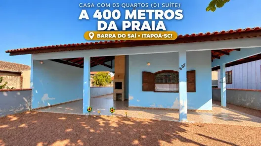 Casa com 3 Quartos à venda, 123m² no Barra do Saí, Itapoá