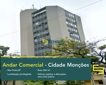 Imóvel Comercial à venda, 204m² no Cidade Monções, São Paulo
