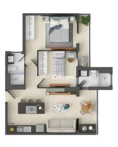 Apartamento com 2 Quartos à venda, 55m² no Joaquim Távora, Fortaleza