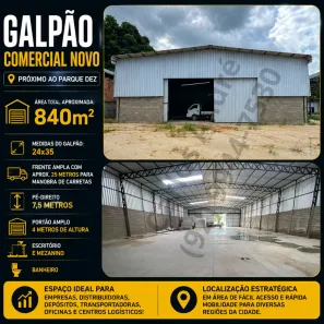 Galpão/Depósito/Armazém para alugar, 840m² no Parque 10 de Novembro, Manaus